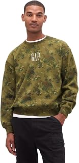 Gap Men's Crewneck Fleece Sweatshirt with Logo