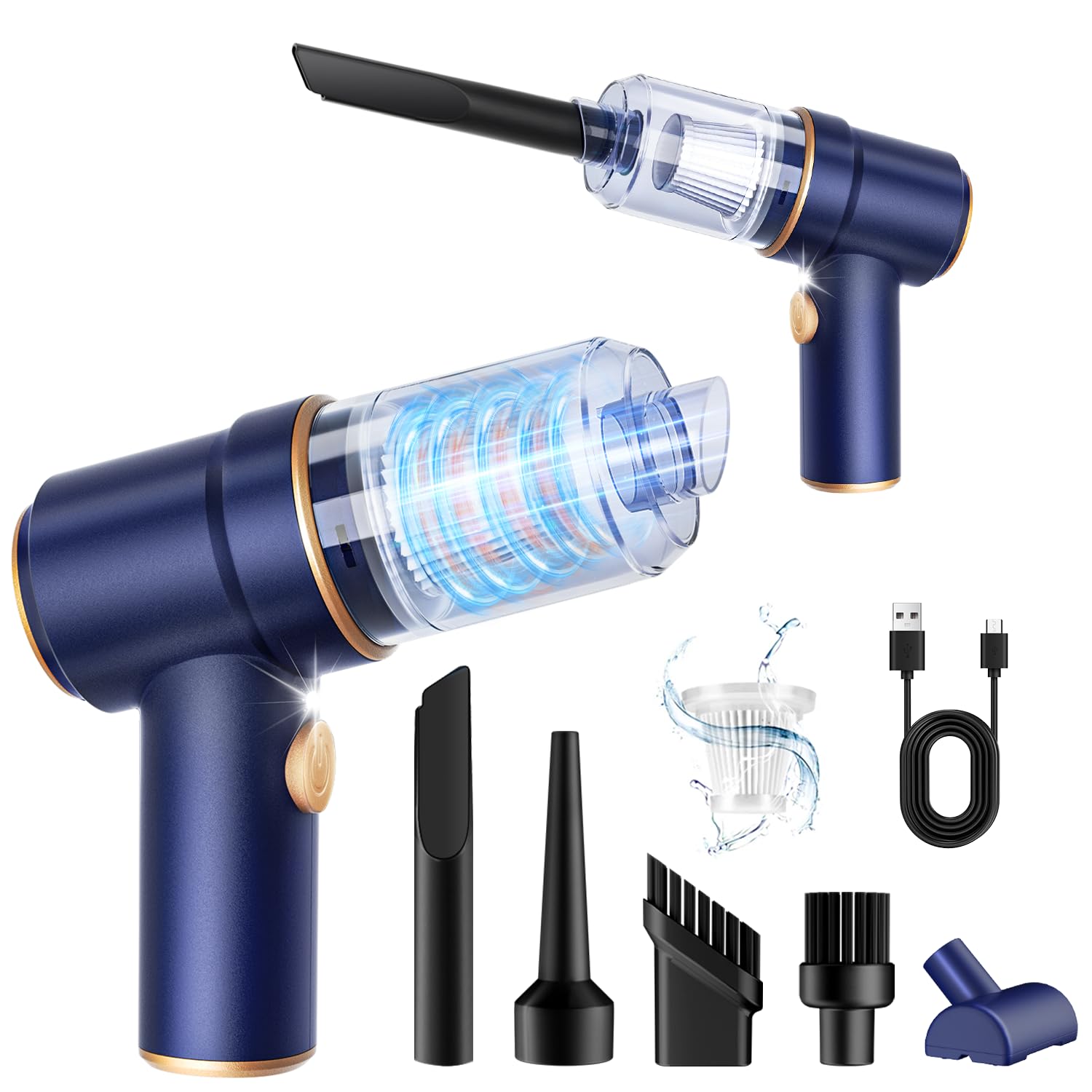 KMM Handheld Car Vacuum Cleaner, Hand Held Vacuum Cleaner and Air Duster | 9000P