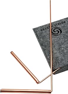 Spirit Hunter 99.9% Copper Dowsing Rod - Divining Rods 2PCS with Bag | Water Rods, Ghost Rods, Witching Sticks for Gold, Spiritual Exploration, Paranormal, etc.