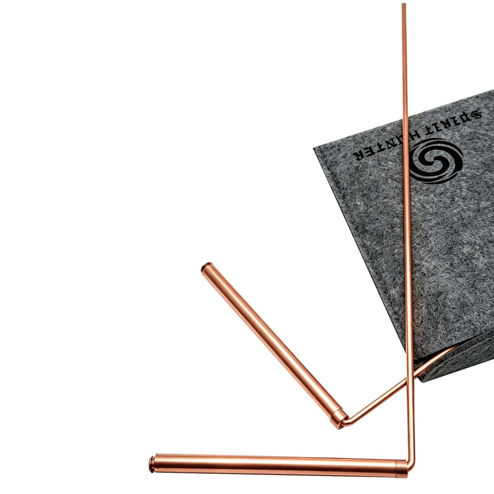 Spirit Hunter 99.9% Copper Dowsing Rod - Divining Rods 2PCS with Bag | Water Rod
