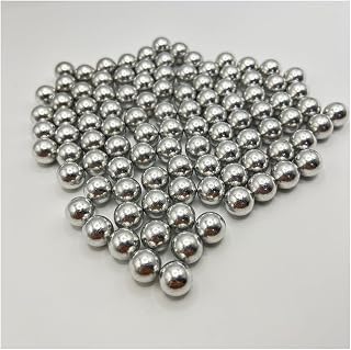 100 Counts .43 Cal Hard Aluminum Balls for Self Defense and Target Practice, Reusable 1.8g Solid Paitball Ammo Projectiles Compatible with PPQ、Glock 17、 Gen 5 (Silver)