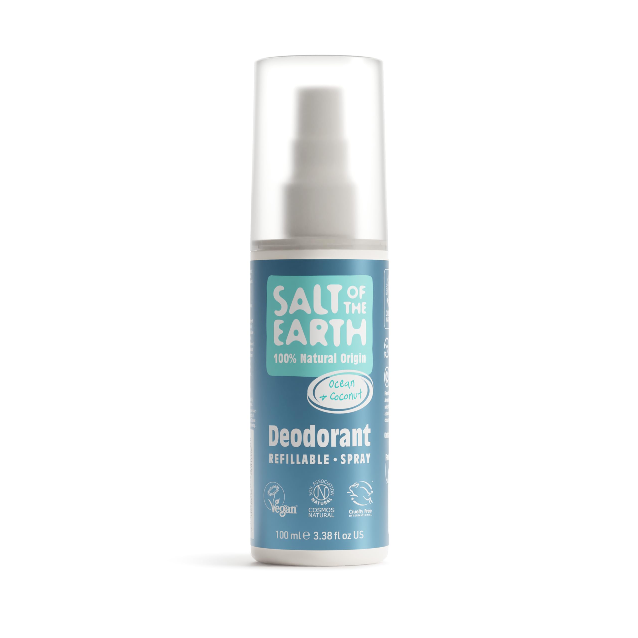 Salt of the Earth - Natural Deodorant Spray - Ocean & Coconut 100ml | Refillable