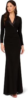 Adrianna Papell Women's Tuxedo Long Dress Special Occasion Dress