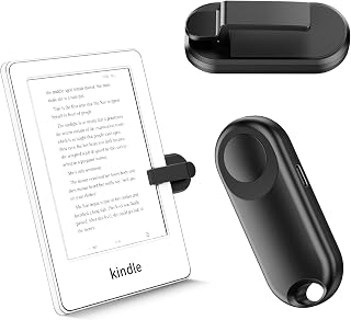 Sycelu RF Remote Control Page Turner for Kindle Paperwhite Accessories Ipad Reading Kobo Surface Comics/Novels Tablets Android Taking Photos Camera Video Recording Triggers(Black)
