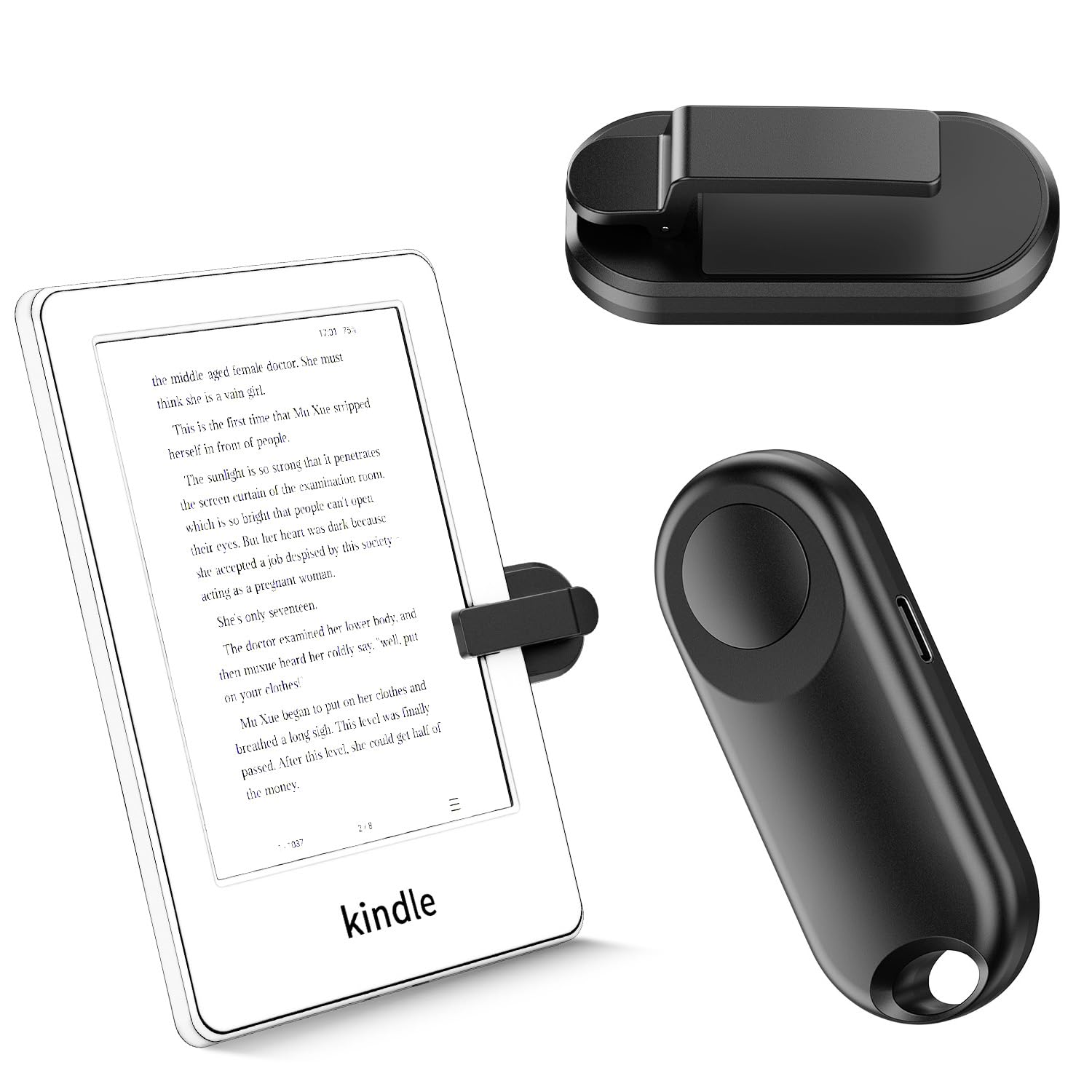 Sycelu RF Remote Control Page Turner for Kindle Paperwhite Accessories Ipad Read