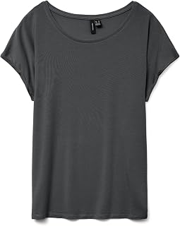 VERO MODA Women's Vmava Plain Ss Top JRS Noos Vmava Plain SS Top JRS Noos (Pack of 1)