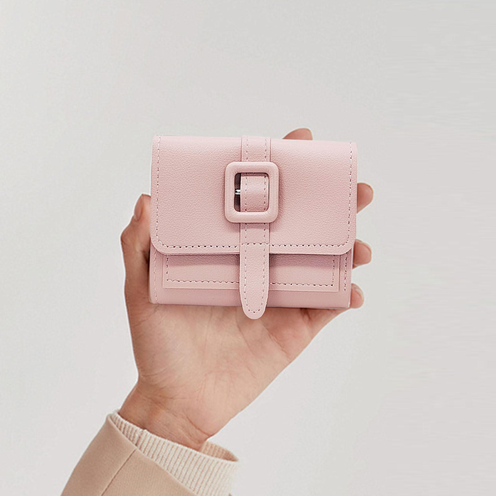 Women Short Wallet PU Leather Wallet with Card Holder ID Window Fashion Wallet, 