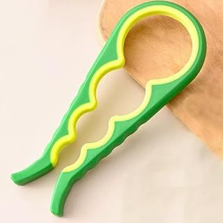 Non Slip Jar Opener Jar Lid Remover Rubber Can Opener Kitchen Gripper Perfect Kitchen Gadget for Small Hands and Seniors to Remove Stubborn Lids, Caps and Bottles, Green