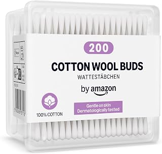by Amazon Cotton Buds, 100% Cotton, 200 Units