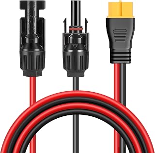Thlevel Solar Connector Extension Cable Solars Panels Power Charging Cable | 12AWG 3 Meter/10FT for Portable Generator Power Station