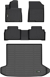 HAFIDI All Weather Car Floor Mats &amp; Cargo Liner for 2022-2025 2026 Hyundai Tucson (No Hybrid Models) Custom Fit Full Set Accessories - Black