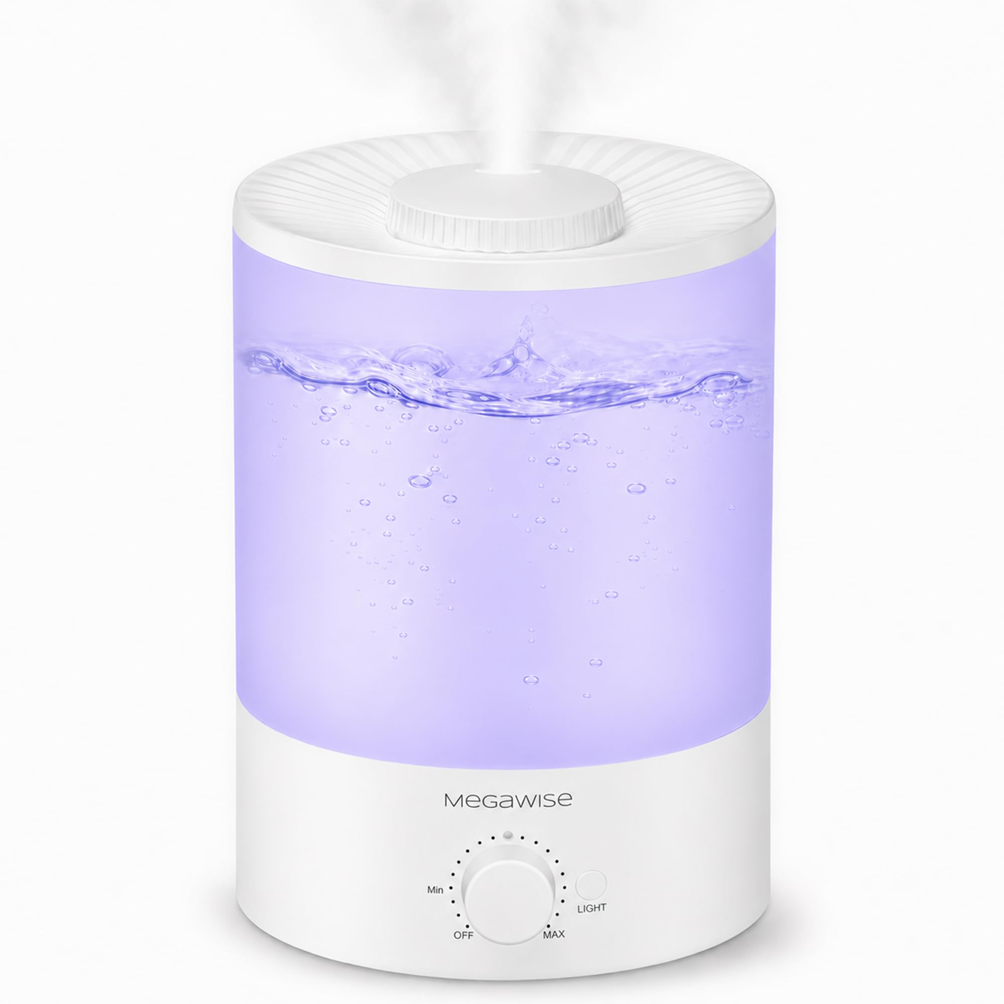 MegaWise Healthy Top-Refill Cool Mist Humidifiers for Bedroom, 24dB Ultrasonic A