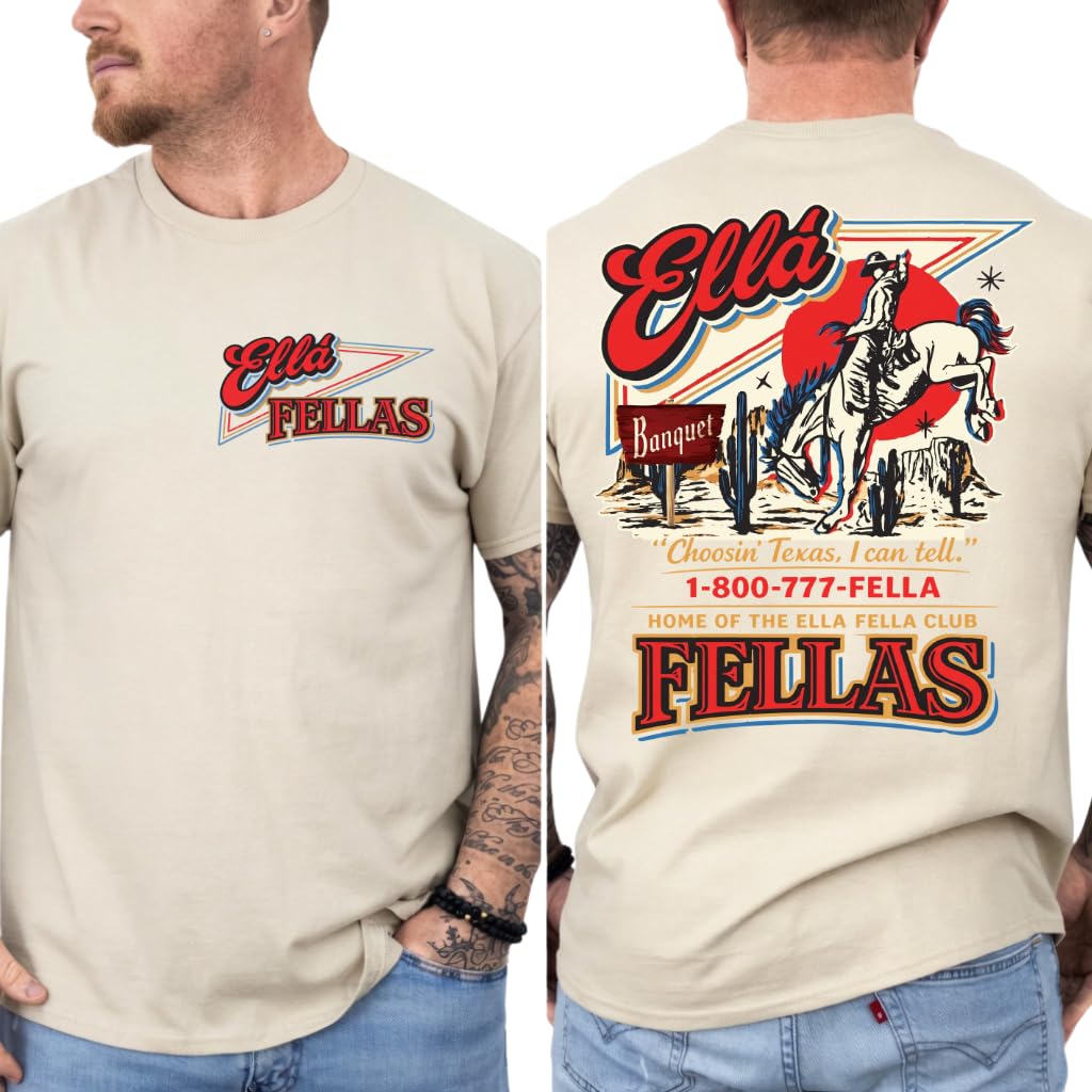 Ella Fella Shirt for Men Women, Ella’s Fellas Club T-Shirt RD