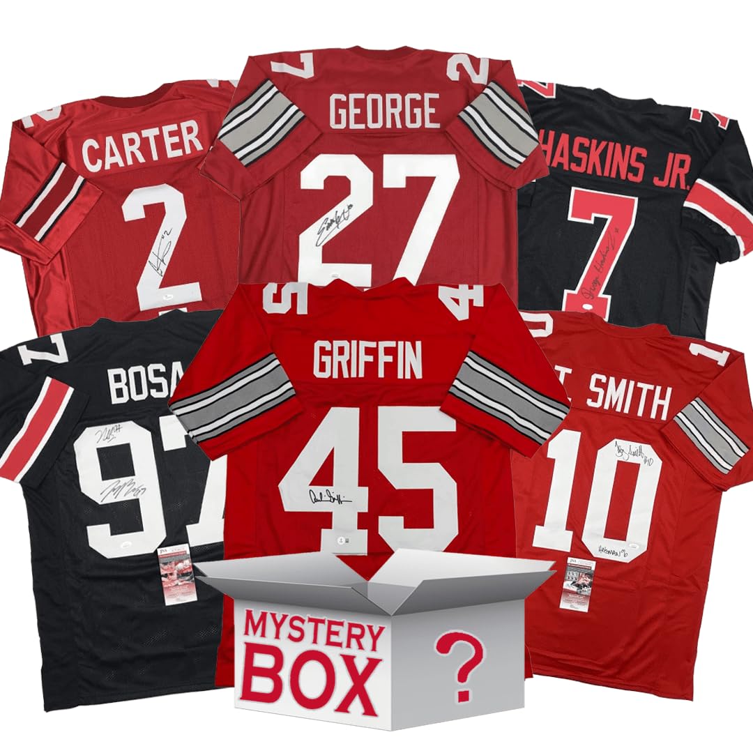 Autographed/Signed Ohio State University College Football Jersey Mystery Box wit