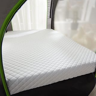 LILNAP 3"" Waterproof Pack and Play Mattress, 38""x26""x3"" Memory Foam Pack N Play Mattresses Pad with Breathable &amp; Removable Cover for Naps Sleep, Portable Playard playpen mattresses Topper, White