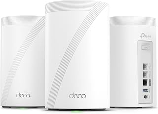 Deco 7 Pro Tri-Band BE14000 Wi-Fi 7 Mesh System, 10Gbps Internet, 3 Pack | 2026 PCGamer's Best Mesh Pick, 8-Stream 14Gbps, 10 WAN/LAN Ports, 8100 Sq.ft, 200 Devices, 320MHz, AI-Roaming (BE67 3-Pack)