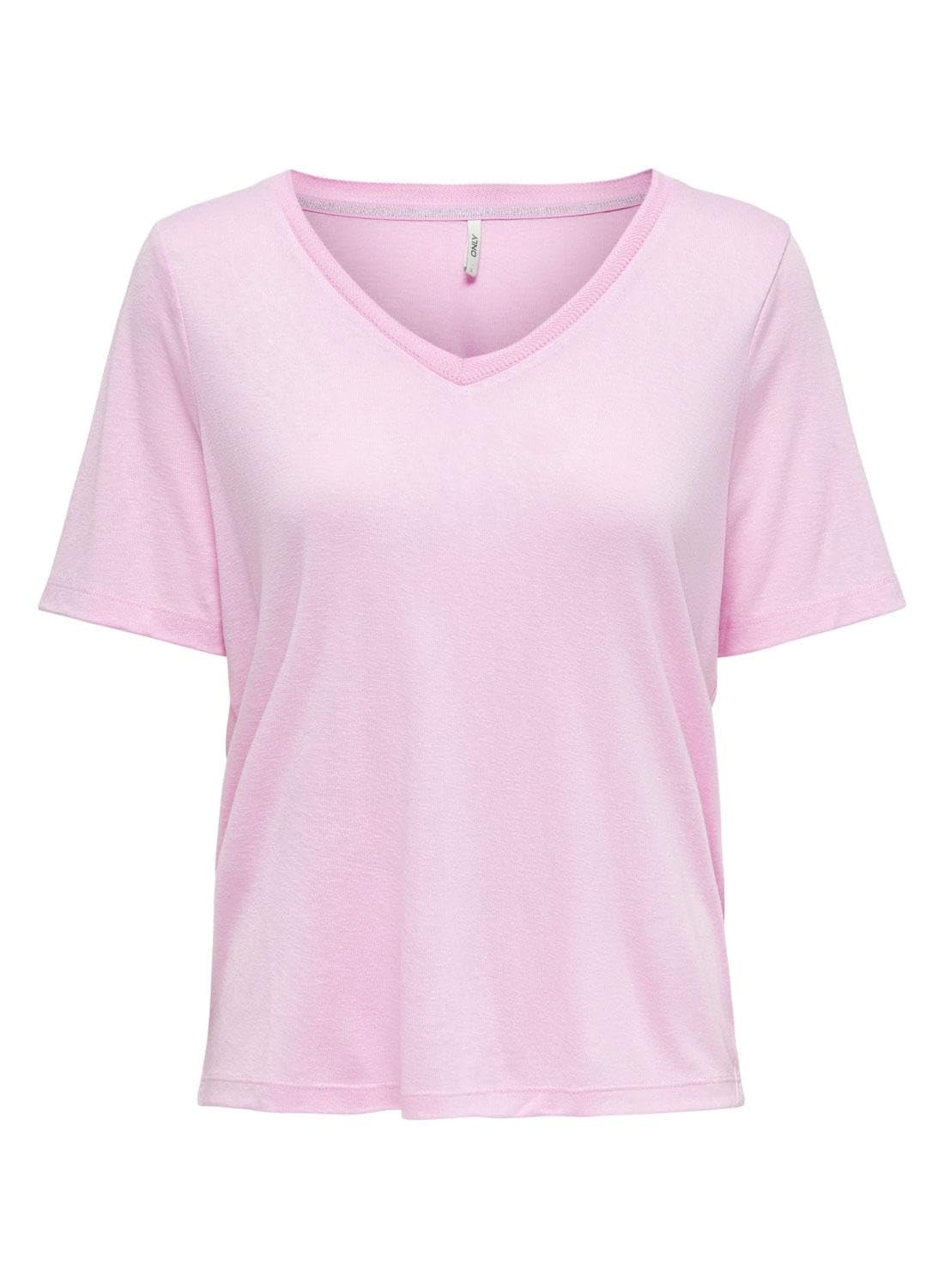 Only Onlelise S/S V-Neck Top Jrs T-Shirt for Women