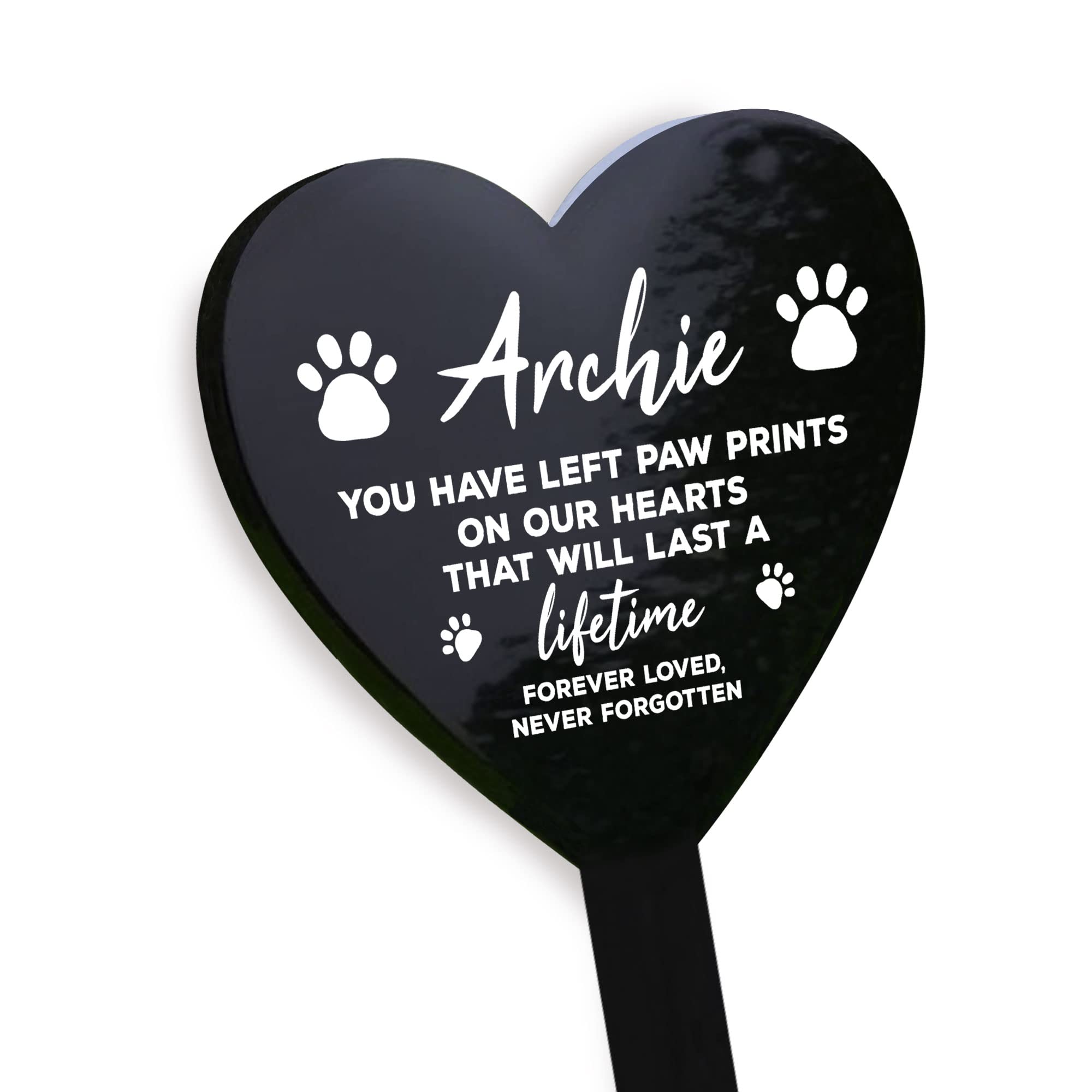 RED OCEAN Memorial Plaque For Pet Dog Personalised Grave Marker Gift Pet Memoria