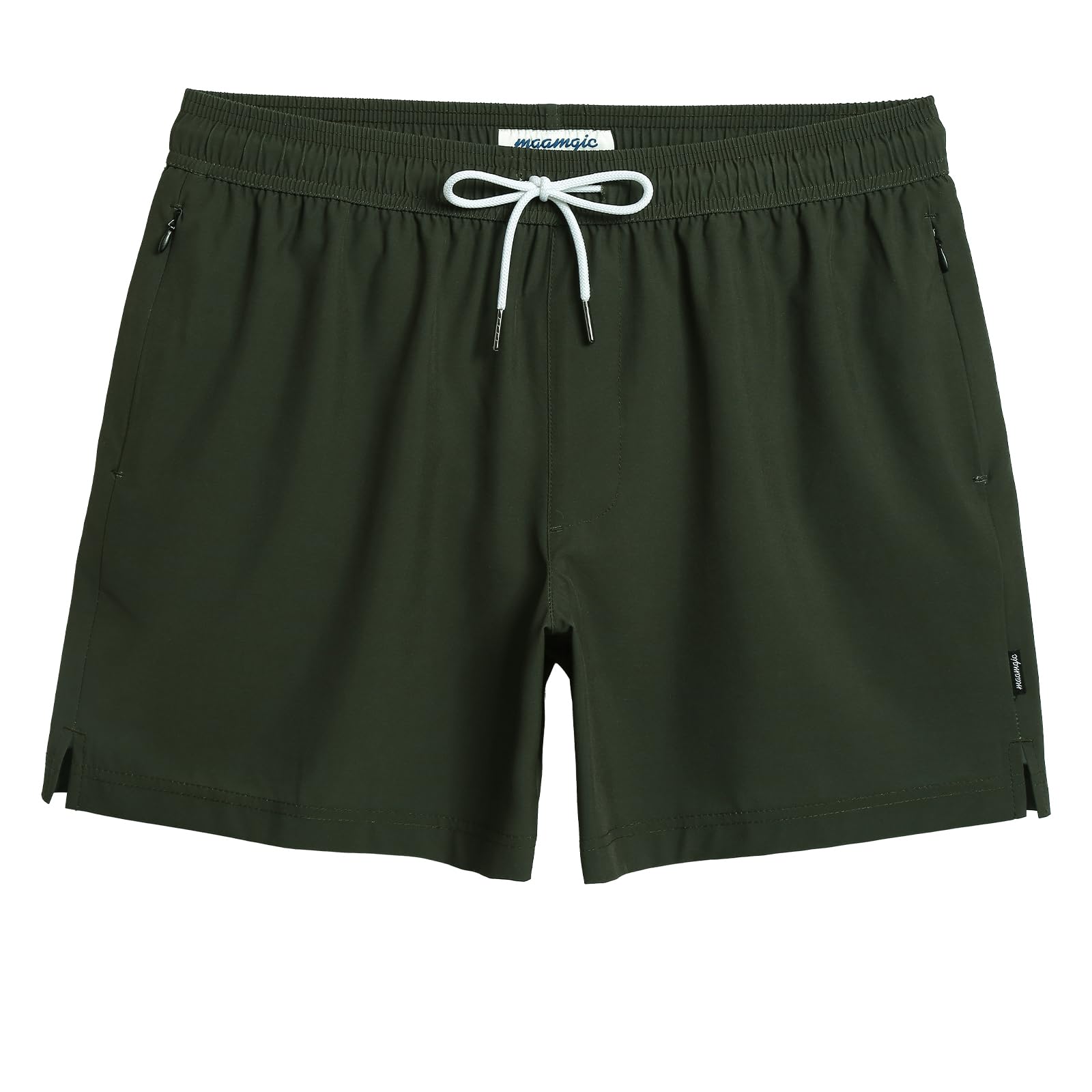 maamgic Mens 5 Inch Swim Trunks Quick Dry Stretch Beach Shorts with Mesh Lining 