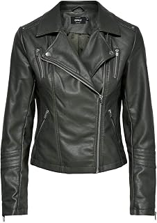 ONLY Faux Leather Jacket ONLGEMMA Faux Leather Jacket