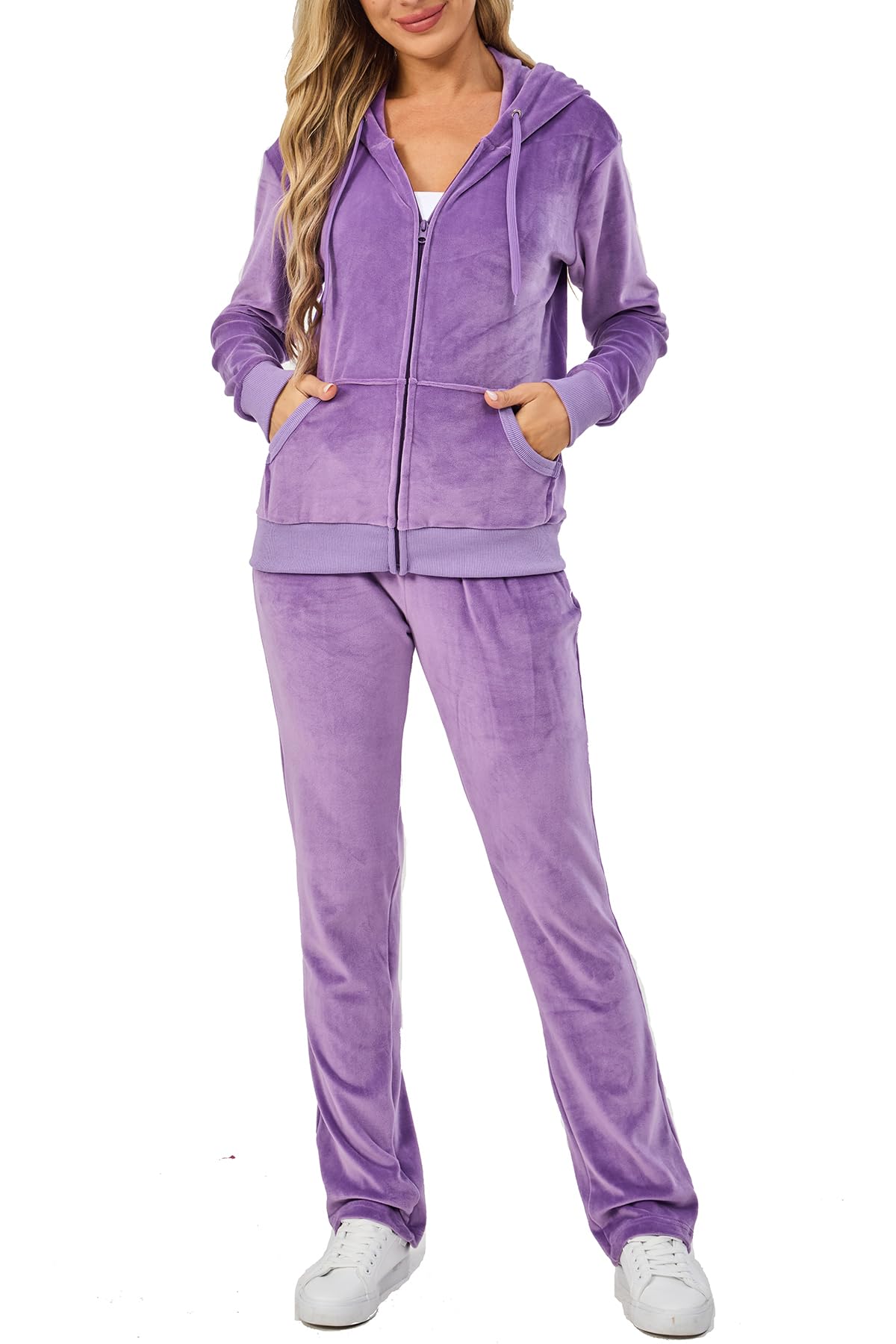 Aitmoask Velour Track Suits for Women Set Fall Sweatsuits 2 Piece