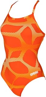 ARENA Women's Women's Feel Solid Light Drop Back Swimsuit Ladies Fitness Swimwear One Piece Swimsuit (Pack of 1)