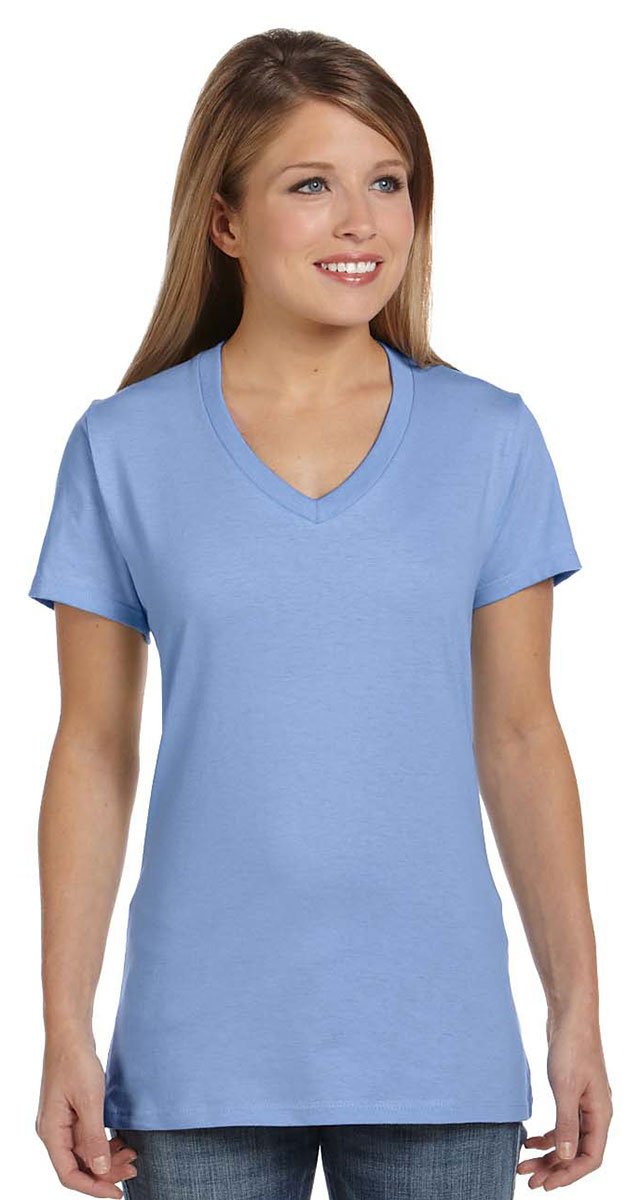 Hanes T V-Neck T-Shirt, Cotton Short Sleeve Tee For Women, Plus, 1 Or 2-Pack T-S