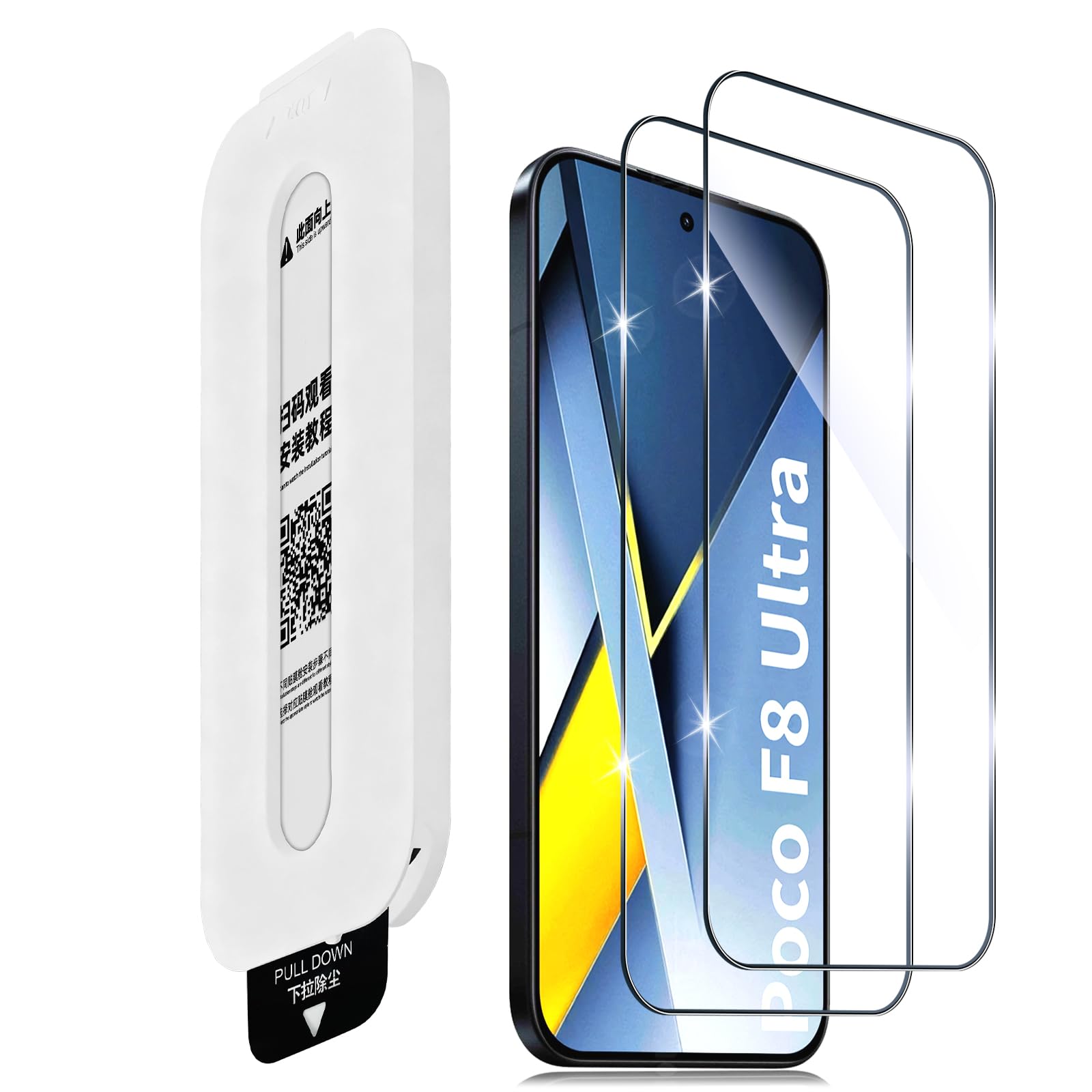 Aerku Screen Protector for Xiaomi Poco F8 Ultra [2 Pieces]