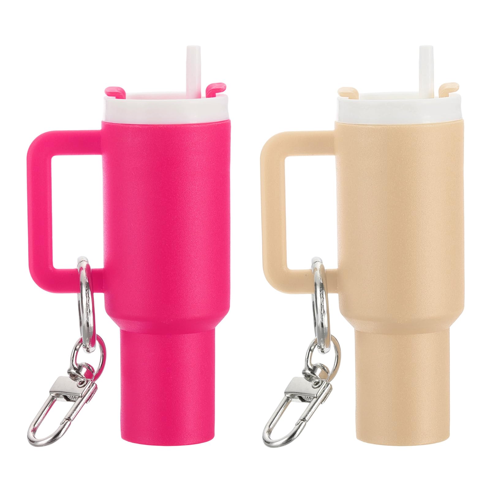 Mini Cup Keychain Lip Balm Holder Mini Tumbler Key Chain Charm for Backpack Hand