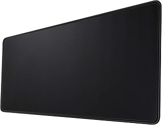 HIHUHEN Mouse mat/Large Mouse Pad 600x300x3 mm | XL mousepad | desk mat/Gaming Mouse pad | improved precision and speed | rubber base for stable grip on smooth surfaces | table pad(60x30 Black)