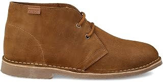Desert Safari Boots in Leather for Men and Women. Made in Spain. Chukka Shoe in Split Leather Sport. Closure with Laces. Rubber Sole