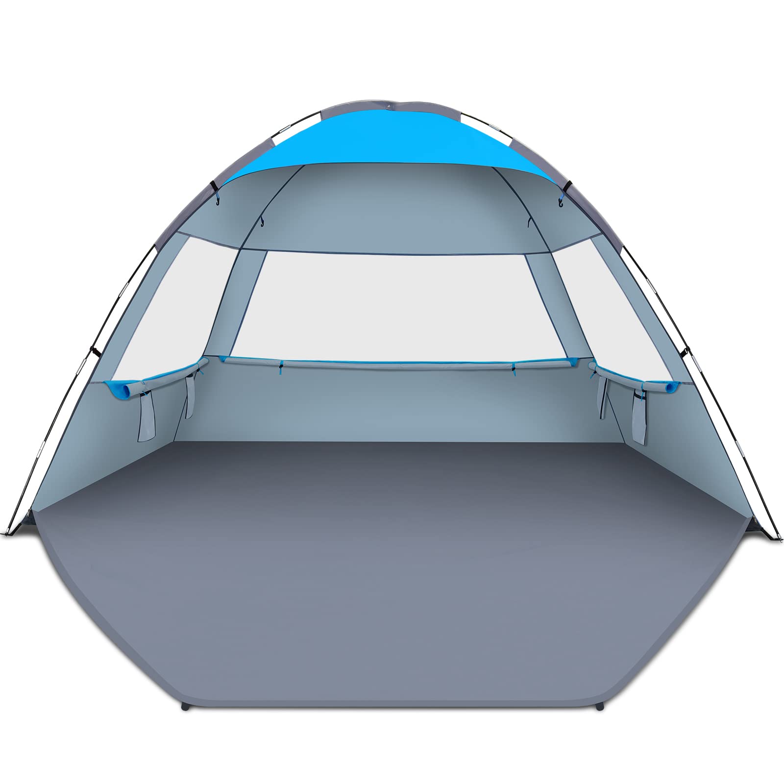 Gorich Beach Tent Sun Shelter for 3/4/6/8/10 Person with UPF 50＋ UV Protection, 