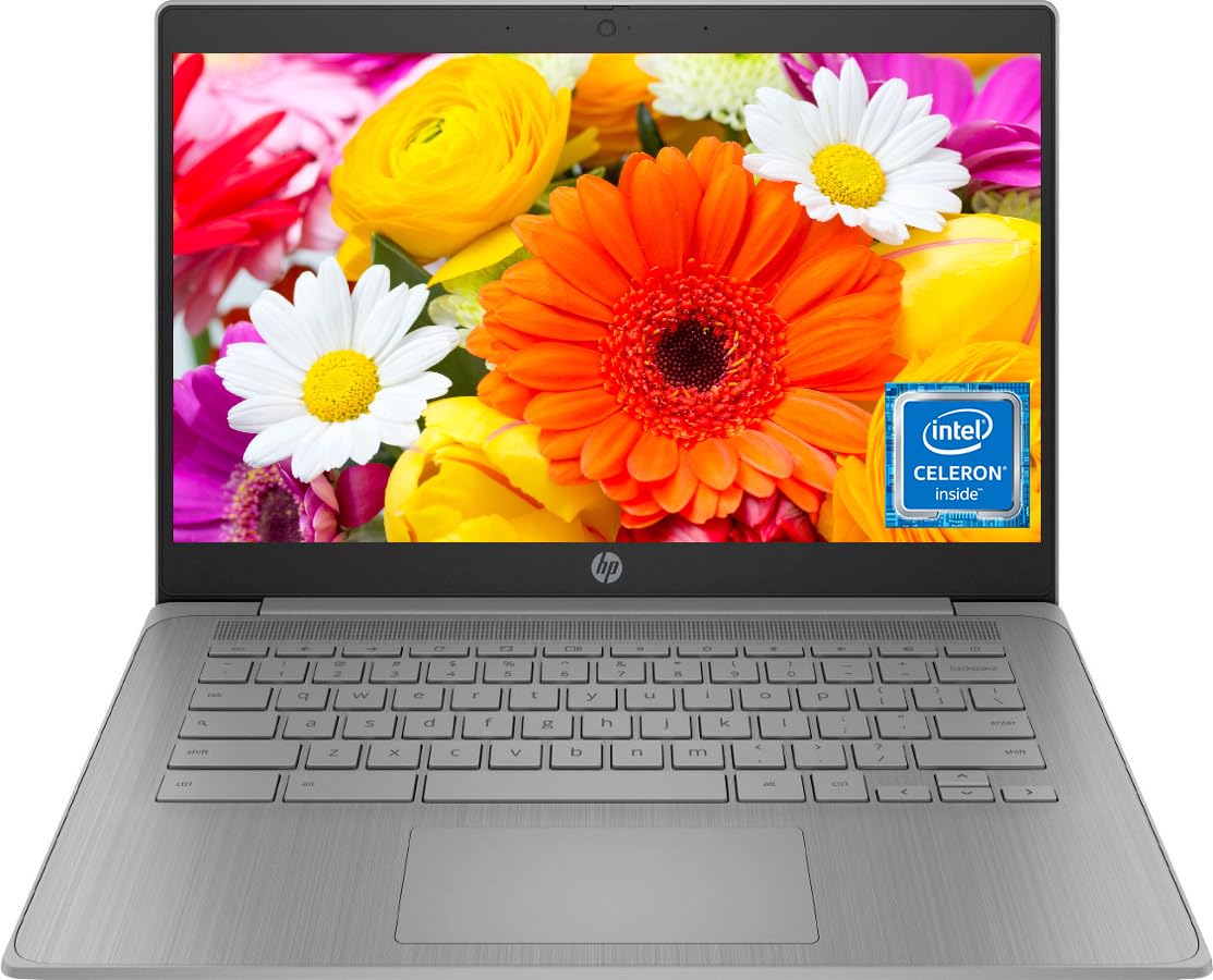 HP 14" HD Chromebook Laptop for Students, Intel Quad-Core N4120(> N4020), 4GB RA