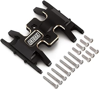 INJORA Heavy Black Coating Brass Skid Plate for Axial SCX24