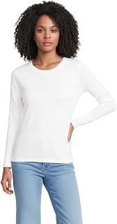 Lands' End Women's Supima Cotton Long Sleeve Crew Neck T-Shirt