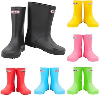 Zorax Kids Wellies Rain Boots Rain Shoes | Wellington Boots Girls Boys Waterproof Non-Slip Unisex Children