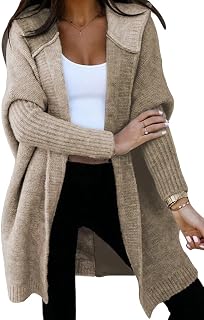 Astylish Women 2026 Hooded Knit Cardigan Sweaters Fall Clothes