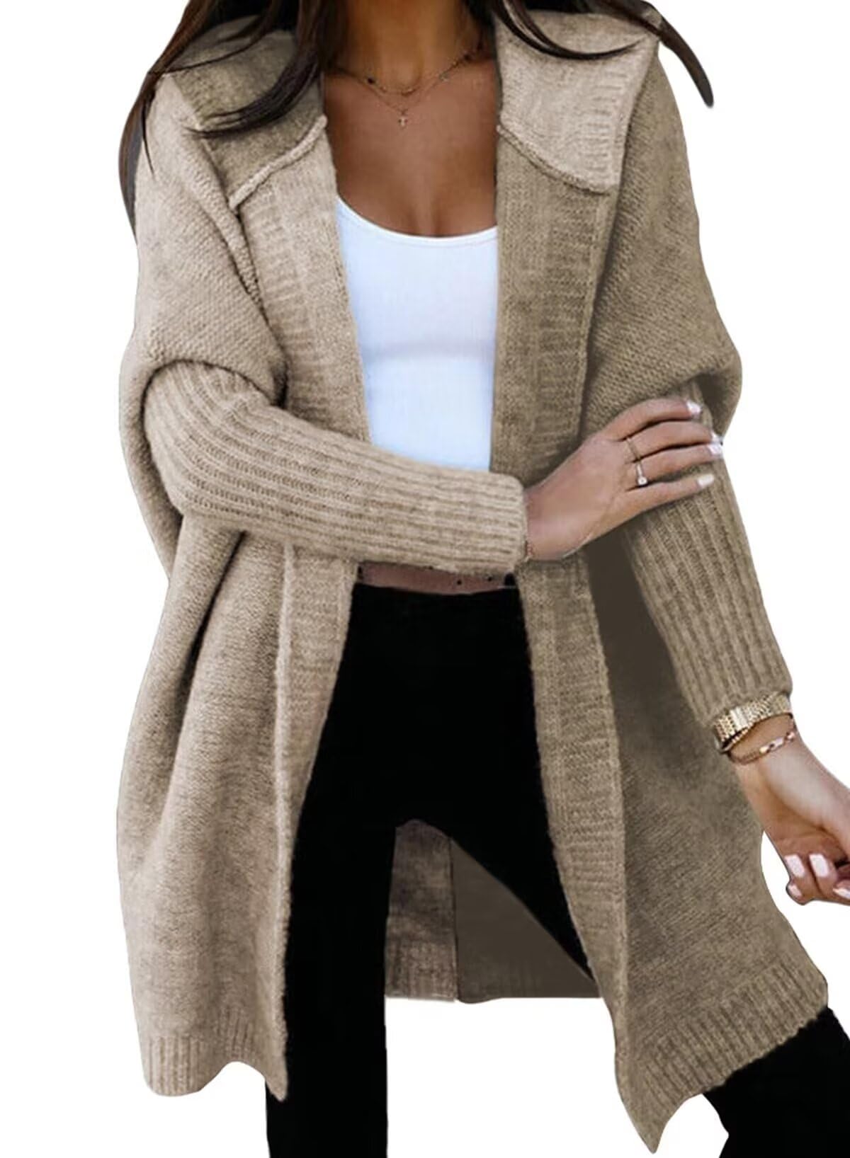 Astylish Women 2026 Hooded Knit Cardigan Sweaters Fall Clothes