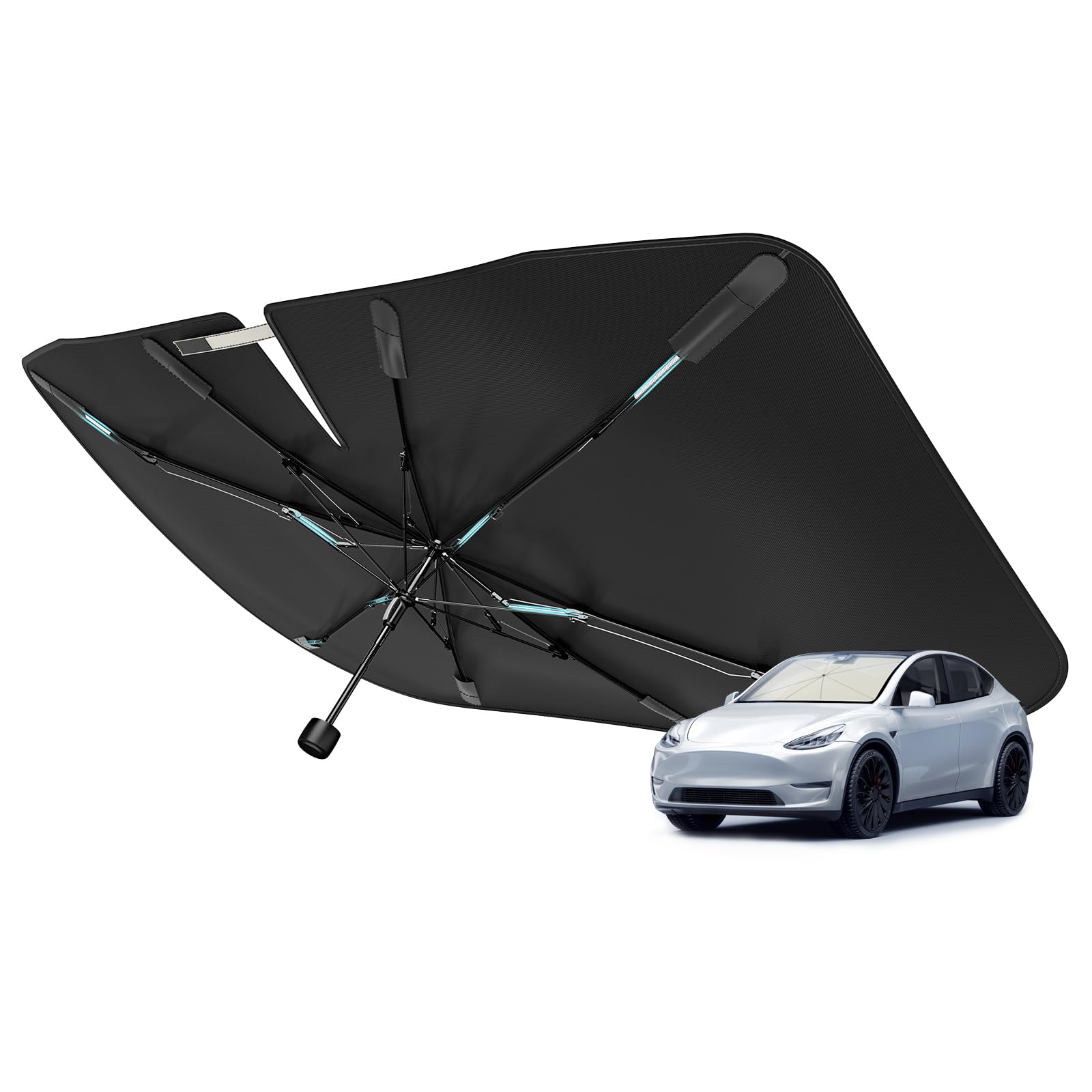 Nmoiss 2026 Windshield Sun Shade Umbrella [Vinyl Coating Heat Shield] | Protect 