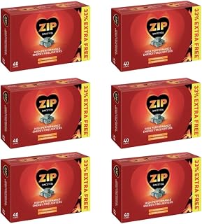 240 Zip High Performance Energy Firelighters Stove Wood burner Logs Fire Logs