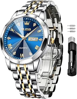 OLEVS Watches for Men Business Dress Large Face Calendar Male Wristwatch