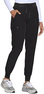 COZYFIT Womens Scrub Pants - Soft Stretch Yoga Style with 5 Pockets, Slim Fit Jogger Scrubs Pants for Women