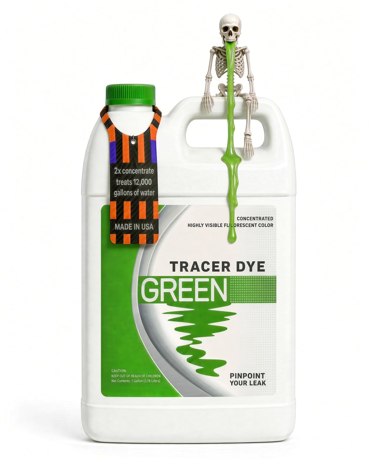 Green Tracing Dye - Highly Visible Concentrated Fluorescent Leak Detection Dye -