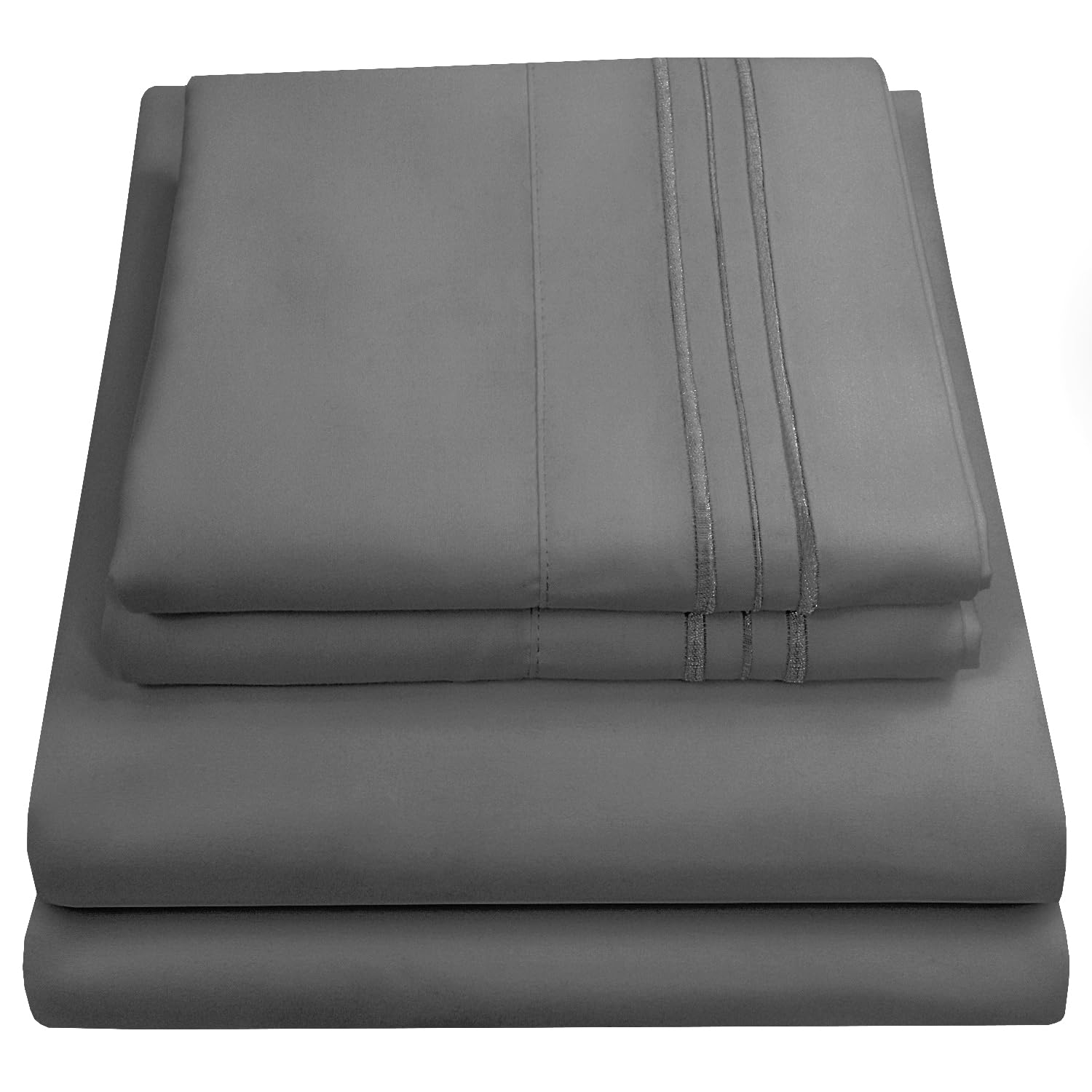 King Size Sheets - Breathable Luxury Bed Sheets with Full Elastic & Secure Corne