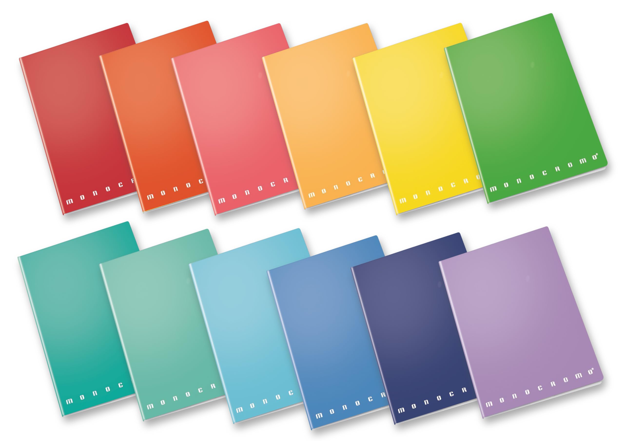 Pigna - Pack of 10 Maxi Notebook A4 Monochrome The Original, 5M | Cardboard cove