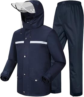 Rain Suit Waterproof Hi Vis Raincoat Reflective Rain Gear Unisex