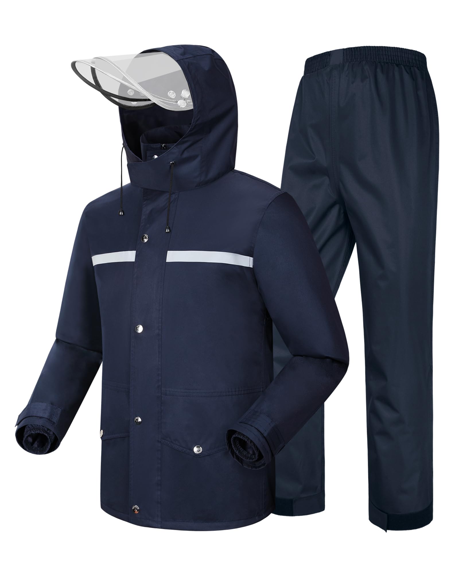Rain Suit Waterproof Hi Vis Raincoat Reflective Rain Gear Unisex