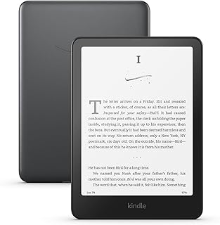Amazon Kindle Paperwhite Signature Edition 32GB (newest model) – 20% faster with auto-adjusting front light, wireless charging – Metallic Black + 3 Months Free Kindle+ (with auto-renewal)
