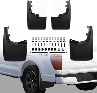 Mud Flaps Fit for Ford F150 2026 2025 2024 2023 2022 2021 Pickup Trucks | Mud Flaps Splash Guard Compatible with 2025 Ford F150 Accessories No Drilling Mud Gards Mudflaps Set of 4 Upgraded