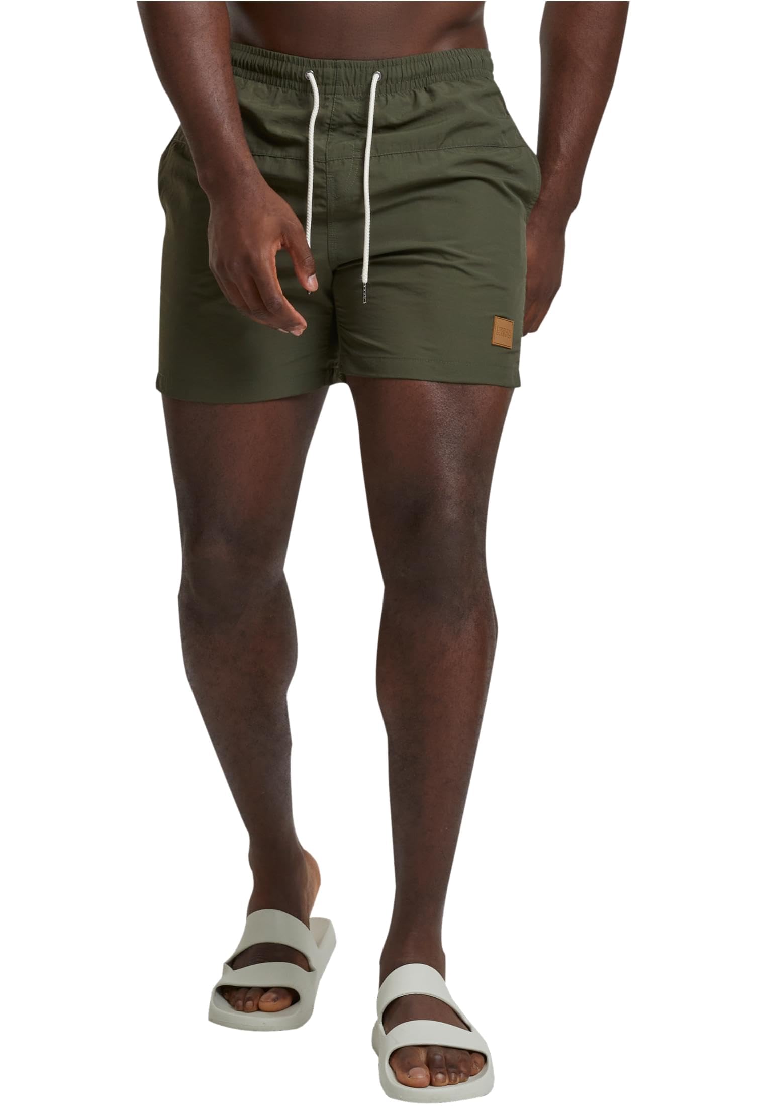 Urban Classics Men's Swim Shorts Block Swim Shorts for Men, Quick Drying, Resist